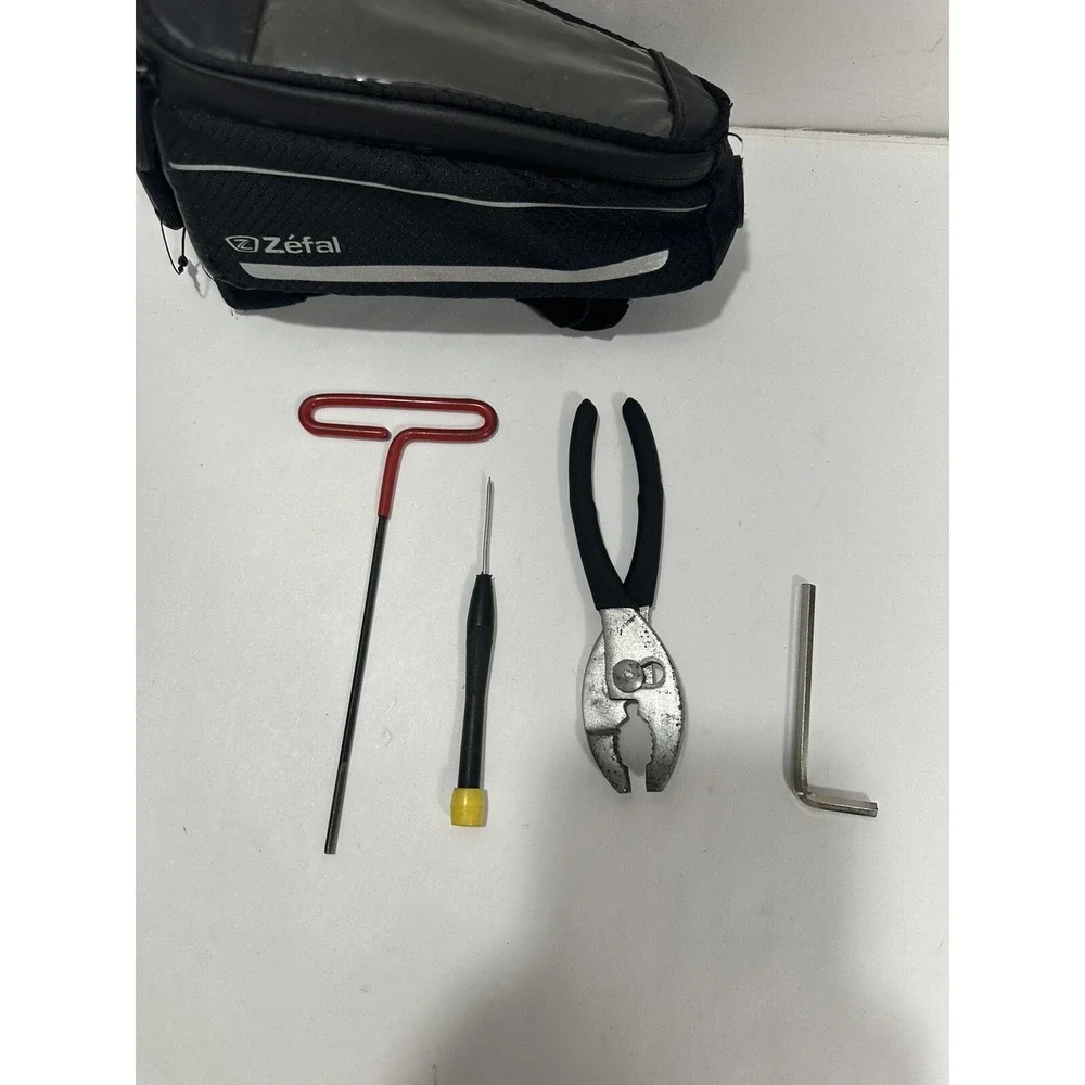 Zefal Bicycle Top Tube‎ Bag Smart Phone Charge Bike Bag Bike + 4 Tools T Handle